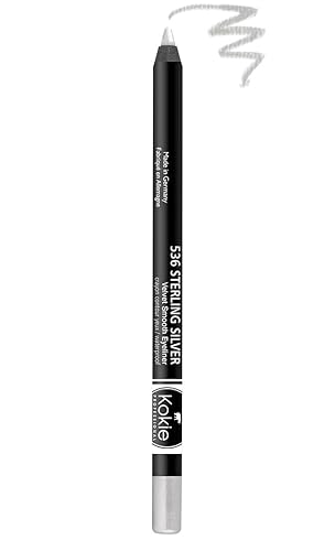 Kokie Cosmetics Waterproof Velvet Smooth Eyeliner Pencil, Sterling Silver, 0.042 Ounce Beauty & Personal Care Kokie