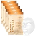 Radiant Aura Vitamin E & Vitamin C Sheet Mask - Dermatologist Tested, Anti Aging, Korean Skin Care - Deep Hydration, Softens Fine Lines, Fades The Beauty & Personal Care Radiant Aura