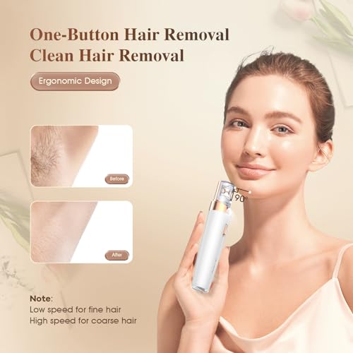 Epilator,2 in 1Epilator for Women Rechargeable,Womens Electric Shaver with LED Light,Hair Removal,Hair Removal for Women Legs/Face/Bikini/Arms,Smooth Beauty and Personal Care Bubbacare