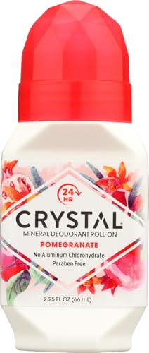 Crystal Body Deodorant Roll-On Pomegranate, 2.25 oz Beauty and Personal Care Crystal