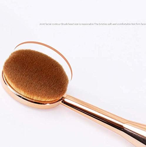 DNHCLL Oval Makeup Brush Set Upgraded Fast Flawless Application Toothbrush Foundation Concealer Blusher Liquid Cream Powder Cosmetic Blending Tools Beauty & Personal Care DNHCLL