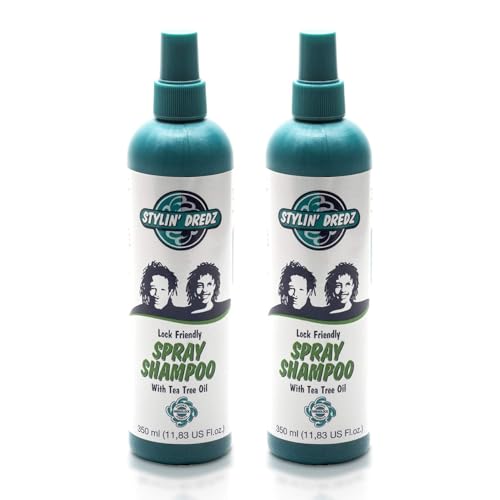 Stylin Dredz Spray Shampoo - Dreadlock Shampoo - Residue Free with Tea Tree Oil - 350 ml Pack of 2