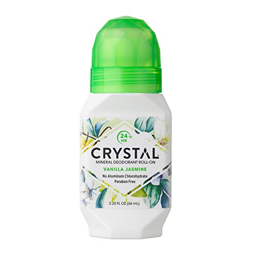 Crystal Mineral Deodorant Roll-On, Vanilla Jasmine, 2.25 oz (Pack of 4) Beauty and Personal Care Crystal Essence