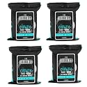 Men's Cooling Face + Body Cleansing Wipes - 4 Pack - 120 Count Post Workout Travel Towlettes Beauty & Personal Care The Nobleman