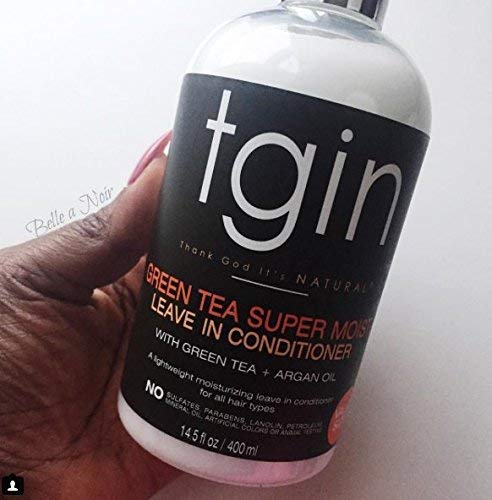 tgin Green Tea Super Moist Leave In Conditioner - Lightweight Leave In Conditioner for Curly Hair - Hydrates, Controls Frizz & Enhances Manageability Beauty & Personal Care Thank God It's Natural