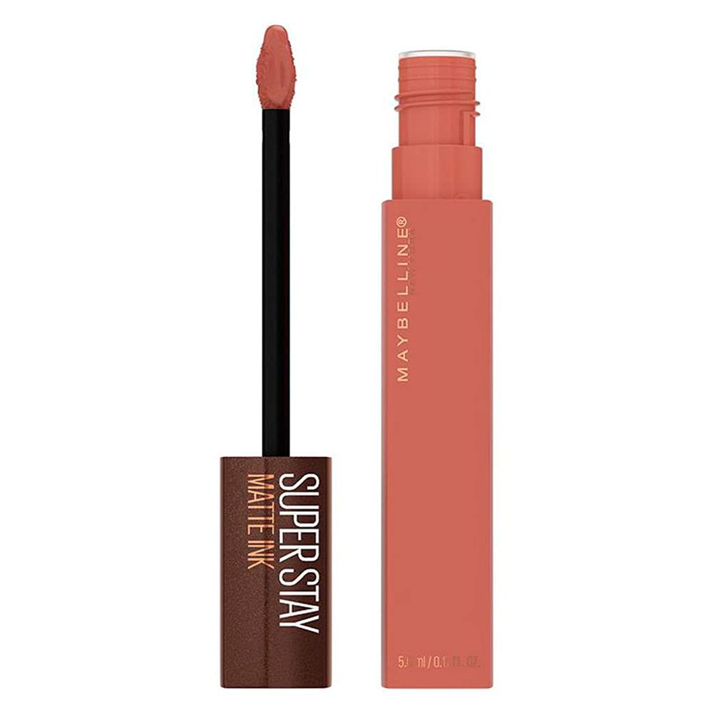Maybelline New York SuperStay Matte Ink Liquid Lipstick, Coffee Edition, Hazelnut Hypnotizer, 0.17 Ounce
