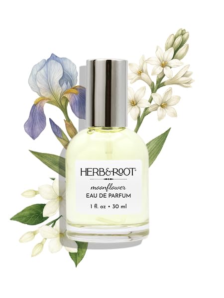 Herb & Root Moonflower Eau de Parfum: Tuberose, Jasmine, Rose & Orris - Clean, Long-Lasting Perfume for Women, Cruelty-Free, Phthalate & Paraben-Free Beauty & Personal Care Herb & Root