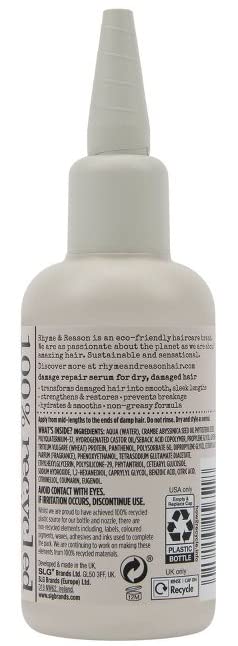 R R Rhyme & Reason Damage Repair Hair Serum 3.3 Fl Oz. For Dry & Damaged Hair. Reduce Hair Breakage. (1 Pack) Beauty & Personal Care R R