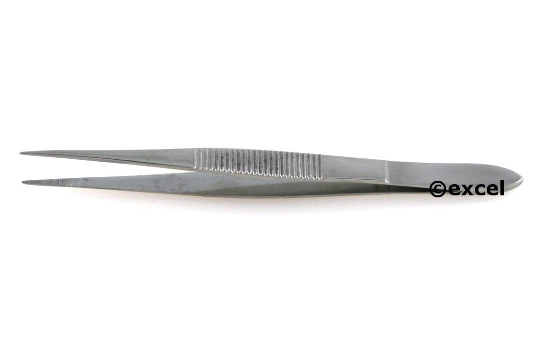 Splinter Tweezers Serrated Fine Point Splinter Removal Tweezers - SurgicalExcel (3.5") Beauty and Personal Care SurgicalExcel
