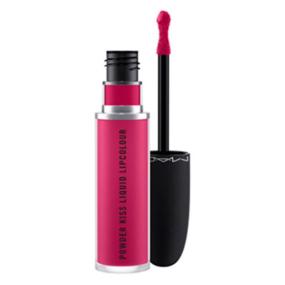 MAC Powder Kiss Liquid Lipcolour - Make It Fashun (fuchsia) 0.17 fl oz / 5 ml Beauty & Personal Care MAC
