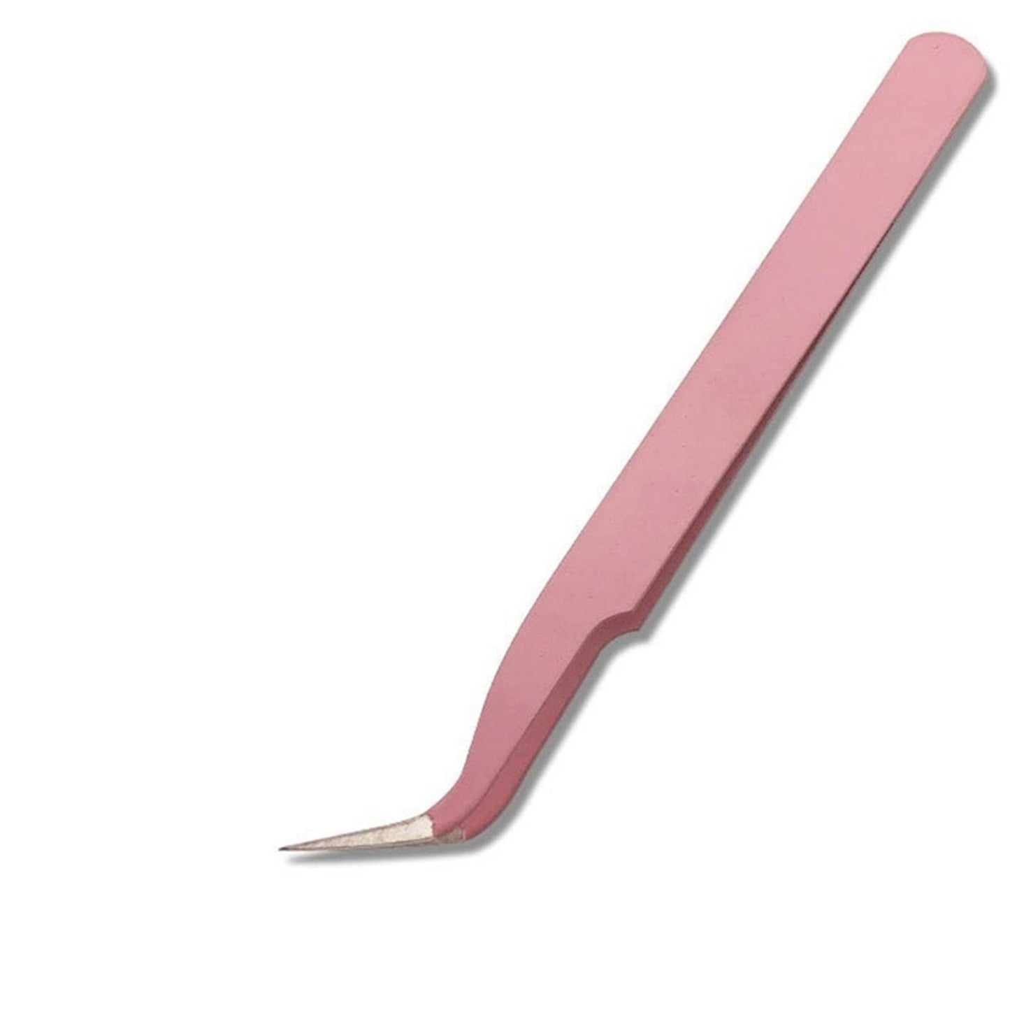 INLIMA Tweezers Stainless steel pink straight curved eyelash clipper nail clipper (Color : Pink, Size : A) Beauty and Personal Care INLIMA