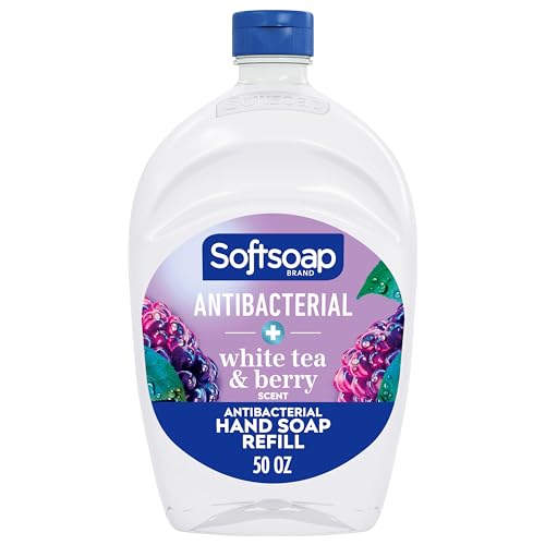 Softsoap Antibacterial Liquid Hand Soap Refill, White Tea & Berry Scented Hand Soap, 50 Ounce(Packaging May Vary) Beauty & Personal Care Softsoap