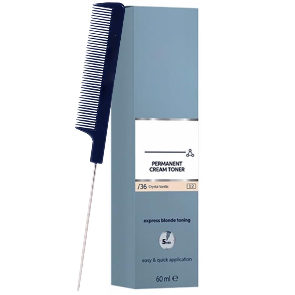 BlondorPlex Crystal Vanilla /36 Cream Toner 2 Ounce with Pin Tail Comb Beauty & Personal Care M Hair Designs