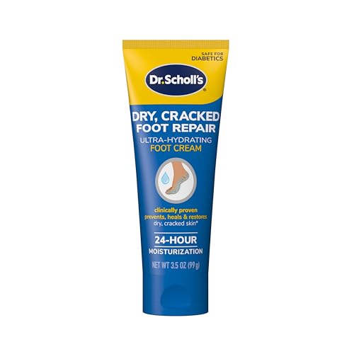 Dr. Scholl's Dry, Cracked Foot Repair Ultra-Hydrating Foot Cream Moisturizer, 3.5 oz, Skin Care Foot Lotion with 25% Urea for Dry Cracked Feet, Heals Beauty and Personal Care Dr. Scholl's Default Title