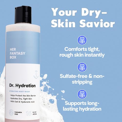 Her Fantasy Box | Dr. Hydration Moisturizing Body Wash - Ultra-Hydrating Cleanser with Hyaluronic Acid & Aloe, Gentle Daily Wash for Soft Beauty & Personal Care Her Fantasy Box