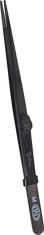 Allegro Diamond Tweezers, Stainless Steel, Black, Medium Point, Locking, 6-1/2 Inches | TWZ-173.76 Beauty & Personal Care EURO TOOL