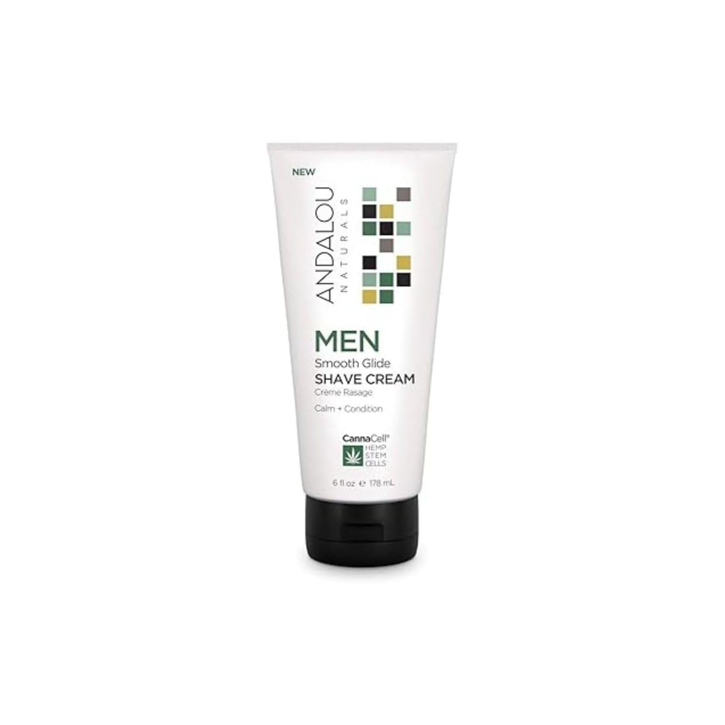 Andalou Naturals CannaCell MEN Smooth Glide Shave Cream, 6 Ounce Beauty & Personal Care Andalou Naturals