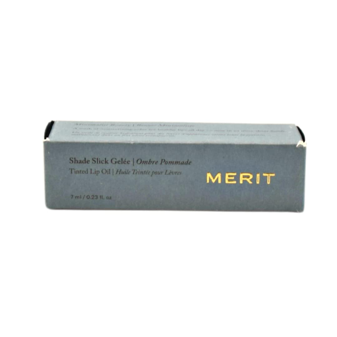 MERIT Shade Slick Gelée Sheer Tinted Lip Oil Maraschino Beauty & Personal Care Merit