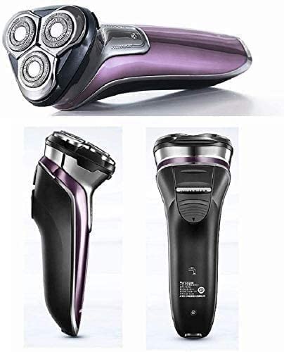 aiqiua Electric Razor, Rechargeable Electric Shaver Waterproof Wet & Dry Rotary Shavers for Men Electric Shaving Razors with Pop-up Trimmer, Beauty and Personal Care aiqiua