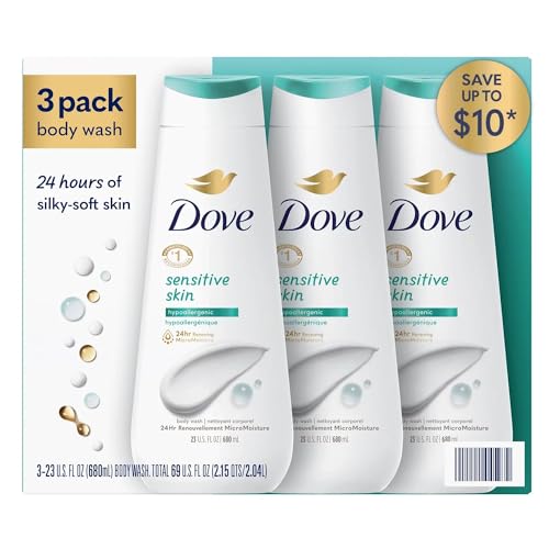 Dove Nourishing Body Wash, Sensitive Skin, 23 Fluid Ounce (Pack of 3) Beauty & Personal Care Dove