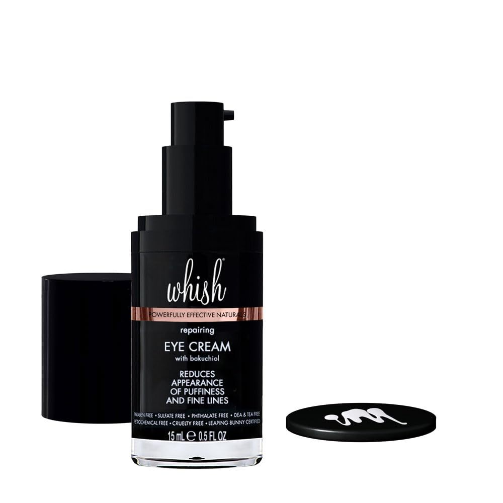 Whish Repairing Eye Cream - Reduces Puffiness & Appearance of Fine Lines, Reduces the Appearance of Bags & Dark Circles, Has Gentle All Natural Beauty & Personal Care Whish