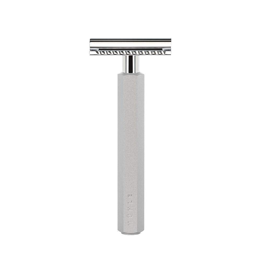 MÜHLE HEXAGON Anodised Silver Silvertip Fiber 3-Piece Shaving Set Beauty and Personal Care MÜHLE