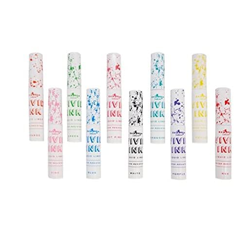 Italia Deluxe VIVID INK Liquid Liner SET OF 10 Beauty & Personal Care Italia Deluxe