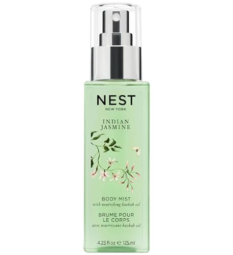 NEST New York Indian Jasmine Perfume Oil Body Mist, 4.2 Fl Oz (Pack of 1), Clear Beauty & Personal Care NEST New York
