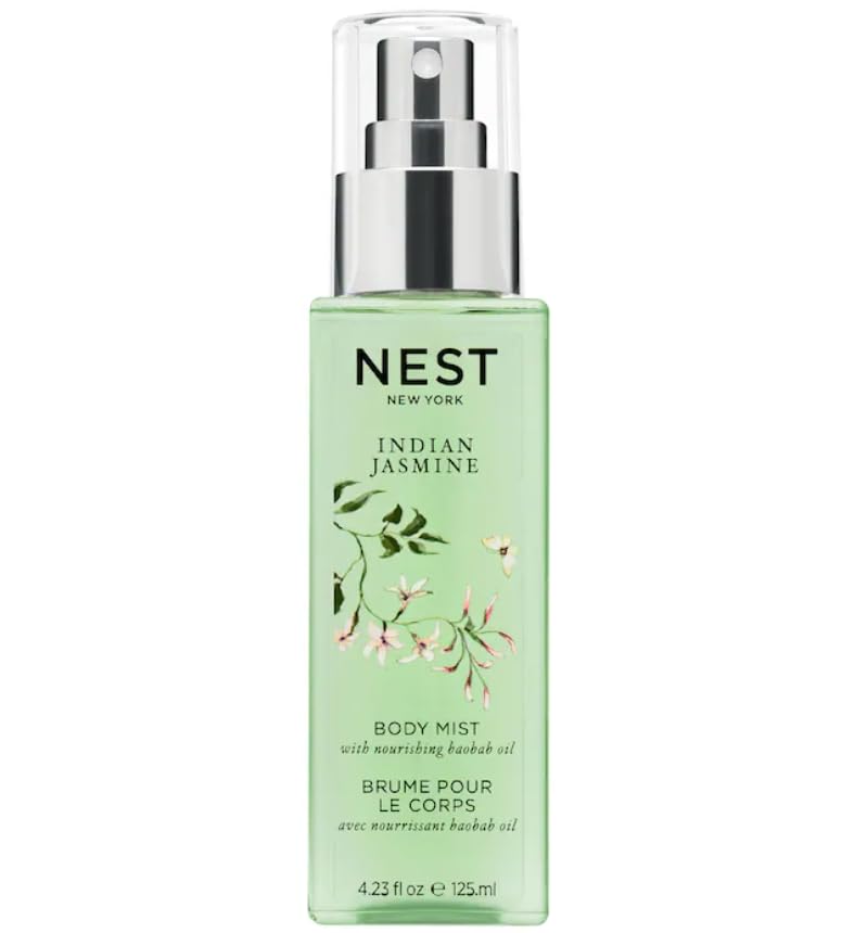 NEST New York Indian Jasmine Perfume Oil Body Mist, 4.2 Fl Oz (Pack of 1), Clear Beauty & Personal Care NEST New York