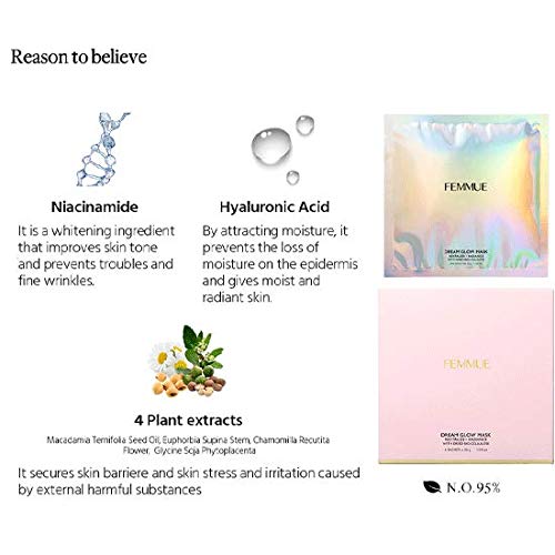 [FEMMUE] DREAM GLOW MASK REVITALIZE RADIANCE 6ea 30g Beauty & Personal Care FEMMUE