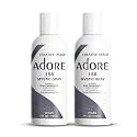 Adore Semi Permanent Hair Color (158 Mystic Grey) (2 Pack) | Vegan & Cruelty-Free Grey Hair Dye | No Ammonia, No Peroxide, No Alcohol | 4 Fl Oz Beauty & Personal Care Adore