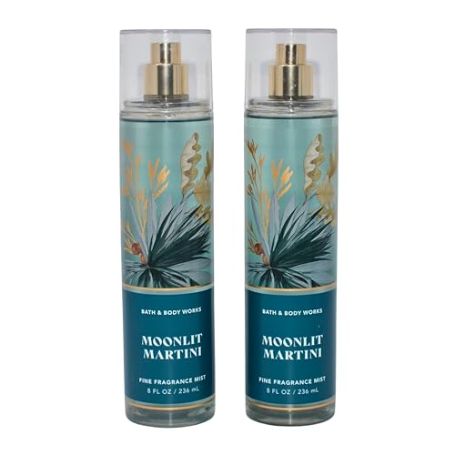 Bath & Body Works Fine Fragrance Mists, Set of 2, 8oz Each Bottle (Moonlit Martini) Beauty & Personal Care Bath & Body Works