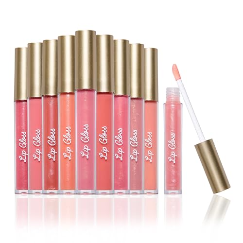 Beauty Concepts Lip Gloss Collection - Shimmering, Glossy Lip Makeup Set for a Radiant Finish, Pink and Neutral Beauty & Personal Care B.C BEAUTY CONCEPTS