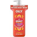 OLLY Bright Body Wash with Ginseng, Caffeine & Vitamin C- Nourishing Cleanser for Skin Barrier Repair, Deep Hydration, Citrus Currant Scent, 17 oz Beauty & Personal Care OLLY