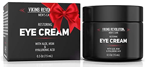 Viking Revolution Men's Eye Cream - Natural Anti-Aging, Dark Circle Treatment, Reduces Puffiness & Crowsfeet - 6ml Beauty & Personal Care Viking Revolution