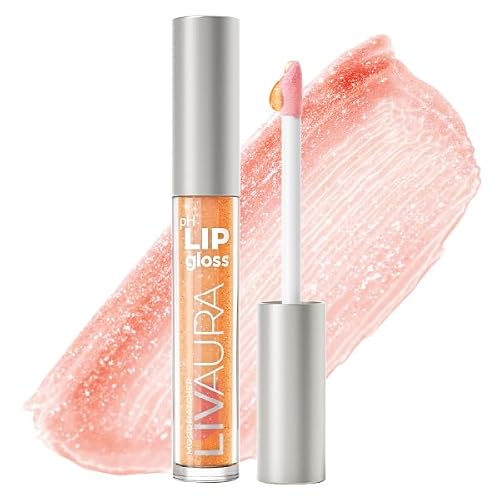 LIVAURA Shimmer Lip Gloss pH Activated, Glitter Lip Gloss for Women, Glossy, Shiny, Sparkly LipGloss, High-Shine Glittery Lipstick, Glimmer Sparkle Beauty & Personal Care LIVAURA