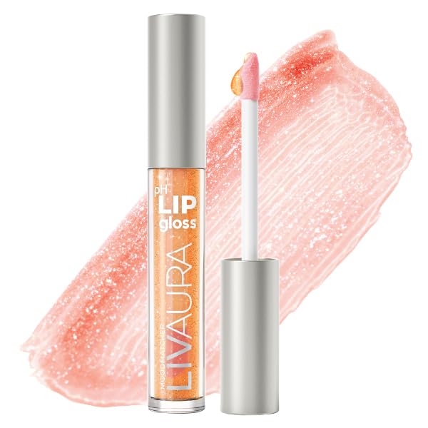 LIVAURA Shimmer Lip Gloss pH Activated, Glitter Lip Gloss for Women, Glossy, Shiny, Sparkly LipGloss, High-Shine Glittery Lipstick, Glimmer Sparkle Beauty & Personal Care LIVAURA
