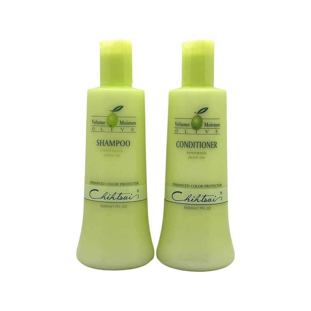 Chihtsai Volume Moisture Olive Shampoo & Conditioner Set (17 Fl.oz) Beauty & Personal Care Chihtsai