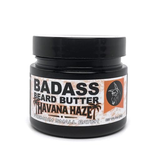 Badass Beard Care Beard Butter for Men - Havana Haze, 3 oz - Made of Natural Ingrediens for Healthy, Soften and Itchness Free Beard and Mustache Beauty and Personal Care Badass Beard Care