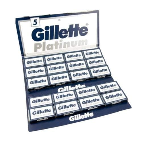 100 GILLÈTTE Platinum Double Edge Razor Blades Made in Russia Beauty and Personal Care 7 O'clock