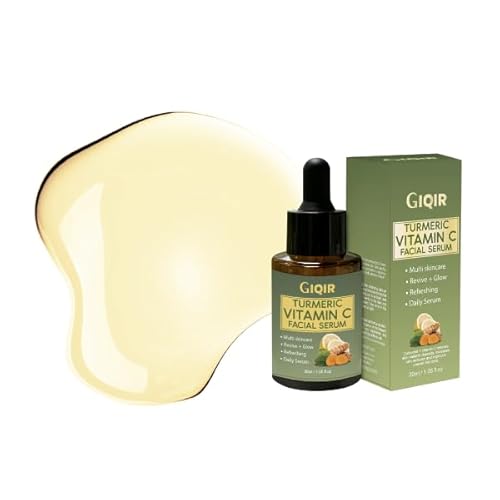 GIQIR Turmeric Vitamin C Facial Serum, Multi-Shine, Revive & Glow, 1.05 fl oz Beauty & Personal Care GIQIR