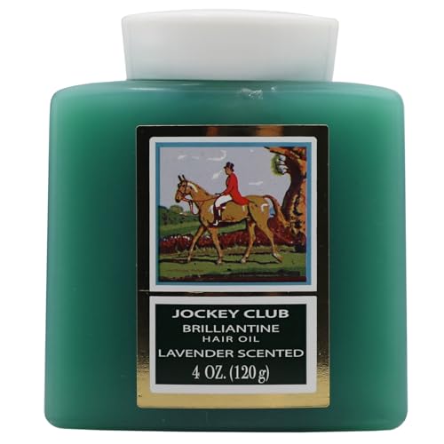 Jockey Club Solid Brilliantine Hair Styling Oil, Helps Softens All Hair Types, Lavender Scented, 4 Fl Oz Plastic Jar Beauty & Personal Care Midway Importing