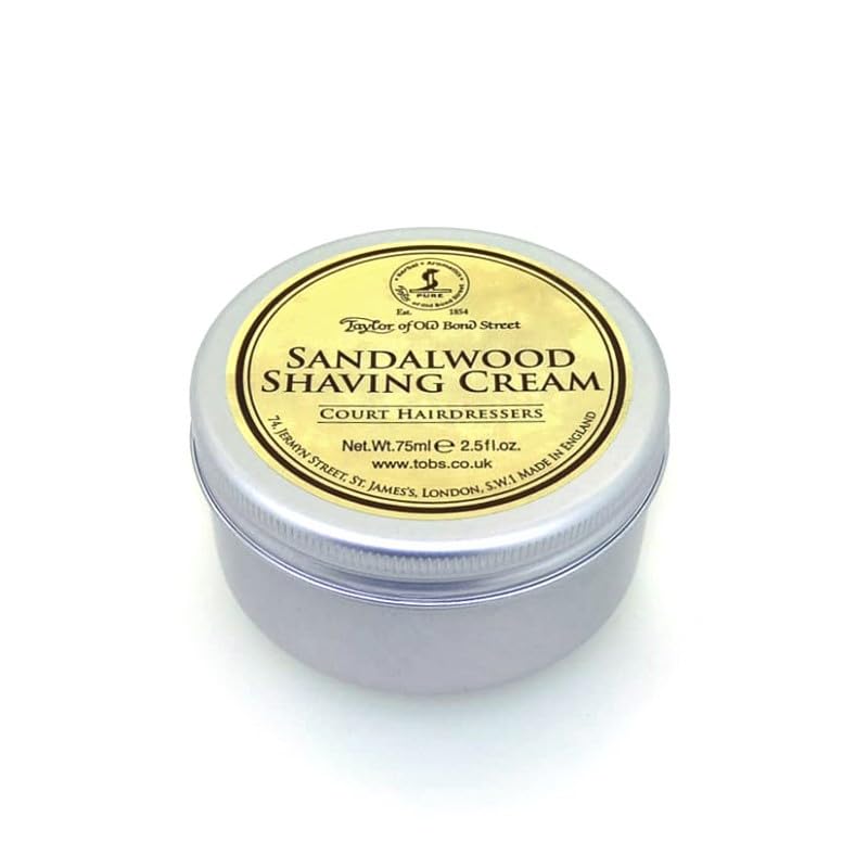 Taylor Of Old Bond Street Sandalwood Shaving Cream 2.03 oz. 60g Beauty & Personal Care Taylor of Old Bond Street