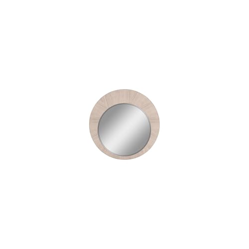 Waves Round Mirror in High Gloss Beige Angley Beauty & Personal Care Whiteline Modern Living