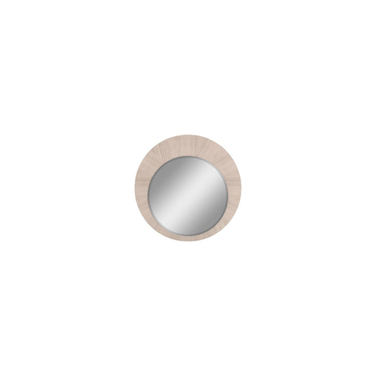 Waves Round Mirror in High Gloss Beige Angley Beauty & Personal Care Whiteline Modern Living