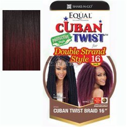 Freetress Equal Synthetic Hair Braids Havana Twist Style Cuban Twist 16" (T530)