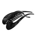 Parcelona French Pelican Black 5 Inch Salon Hinge Celluloid Beak Side Slide In Slider Secure Grip Hair Claw Clip Clamp Beauty & Personal Care Parcelona
