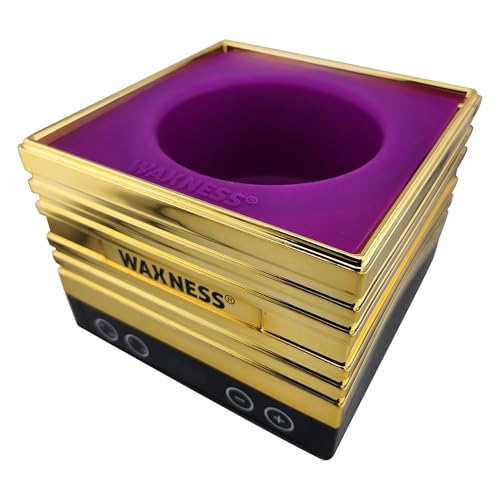 Waxness W-CUBE Digital Professional Wax Heater - Gold, 1 lb Capacity, Digital Temperature Control with Memory, 100W, for Professional Use Beauty and Personal Care Waxness