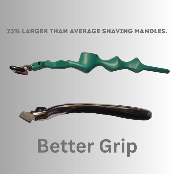 Skull Rake Men's Head and Face Shaver with Ergonomic Grip - Multi-Position Handle Design for Wet and Dry Head and Face Shaving (YELLOW, 12 three blade Beauty and Personal Care Skull Rake