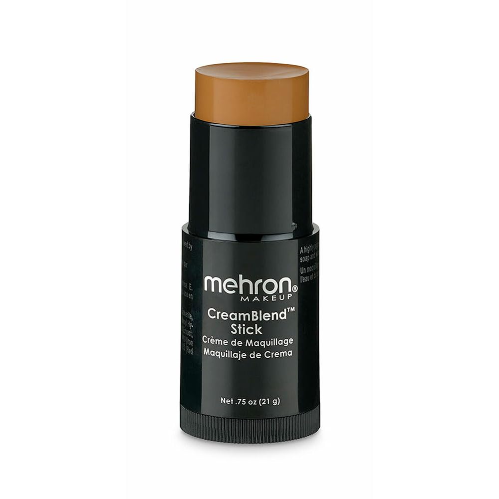 Mehron Makeup CreamBlend Stick | Face Paint, Body Paint, & Foundation Cream Makeup | Perfect for Halloween .75 oz (21 g) (Dark 0) Beauty & Personal Care Mehron
